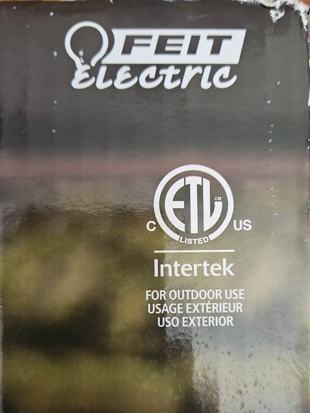Feit Outdoor 48' Electric Plug-in Heavy-Duty 24 LED String Commercial Grade NIB